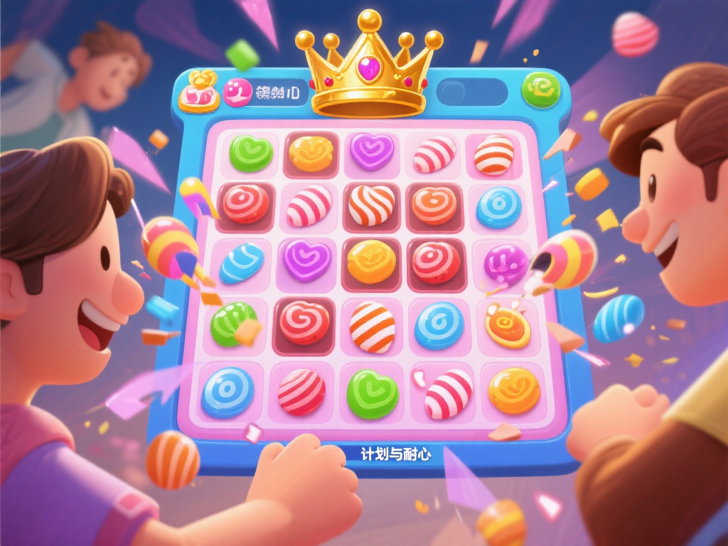 每当九宫格的糖果开始变换、碰撞、消失时，那种甜蜜的