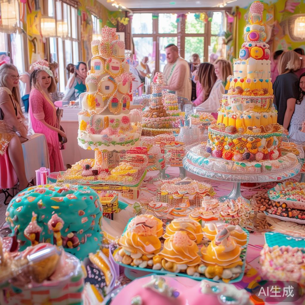 此次糖果派对的核心主题是“甜蜜趣味”，旨在通过丰富