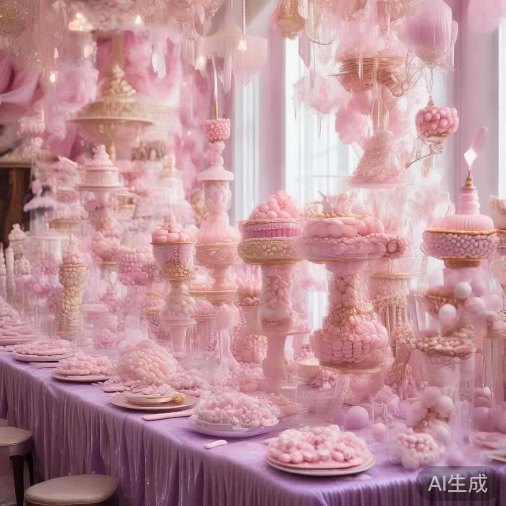 缤纷甜美糖果派对:彩色盛宴尽享糖果世界的欢乐时光 例如,某次以“童话糖果世界”为主题的派对中,设计者