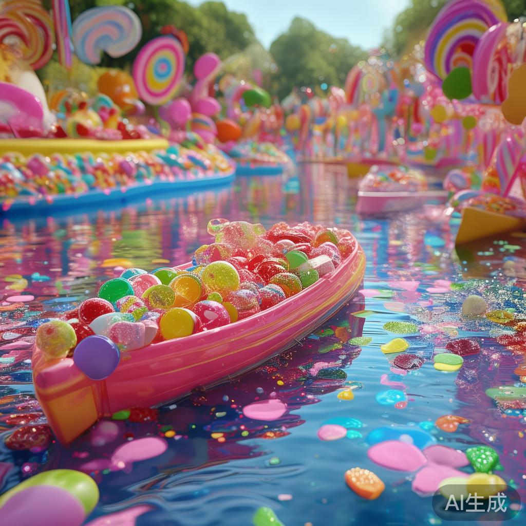 糖果元素与趣味体验的结合
活动的特色在于，将丰富