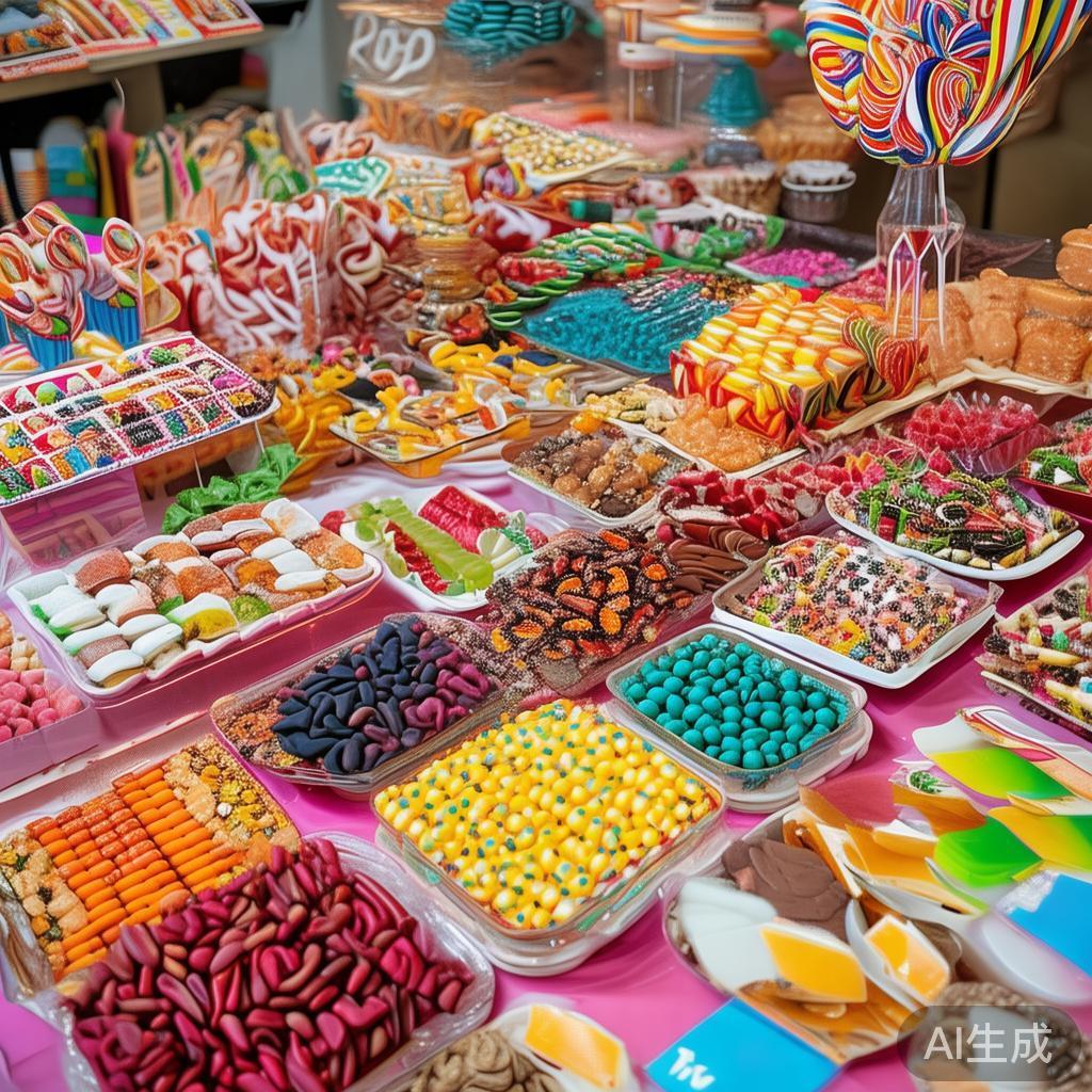 多样化的糖果搭配满足不同味蕾
当谈到糖果派对，最